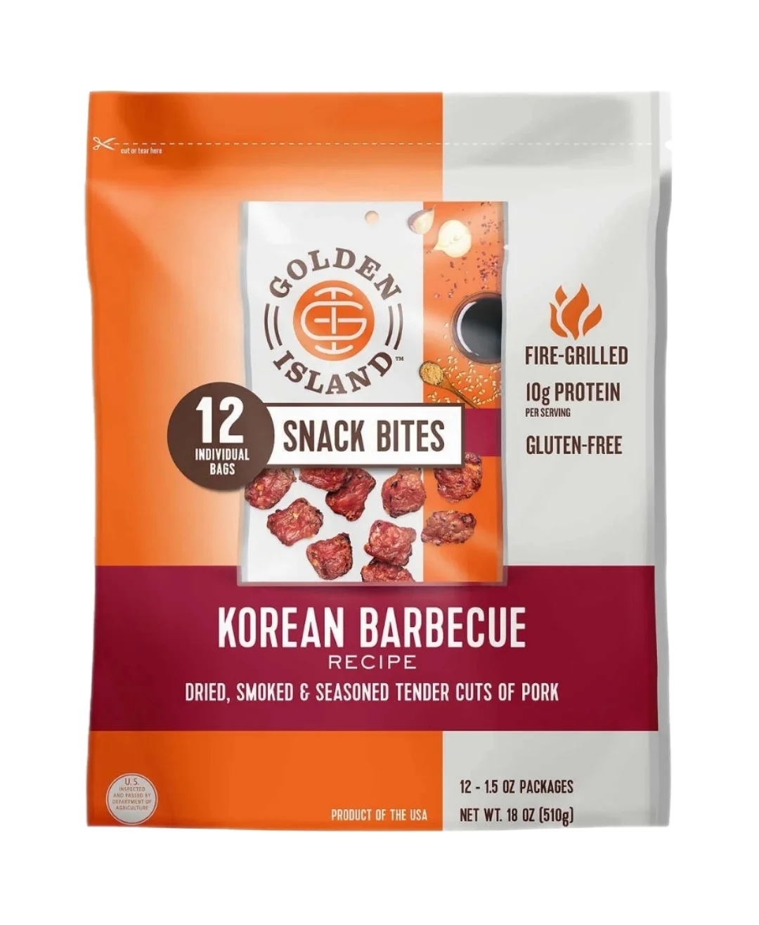 Golden Island Korean BBQ Pork Bites 12-1.5 oz
