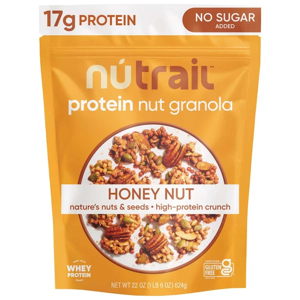 NuTrail Protein Honey Nut Granola 24 oz