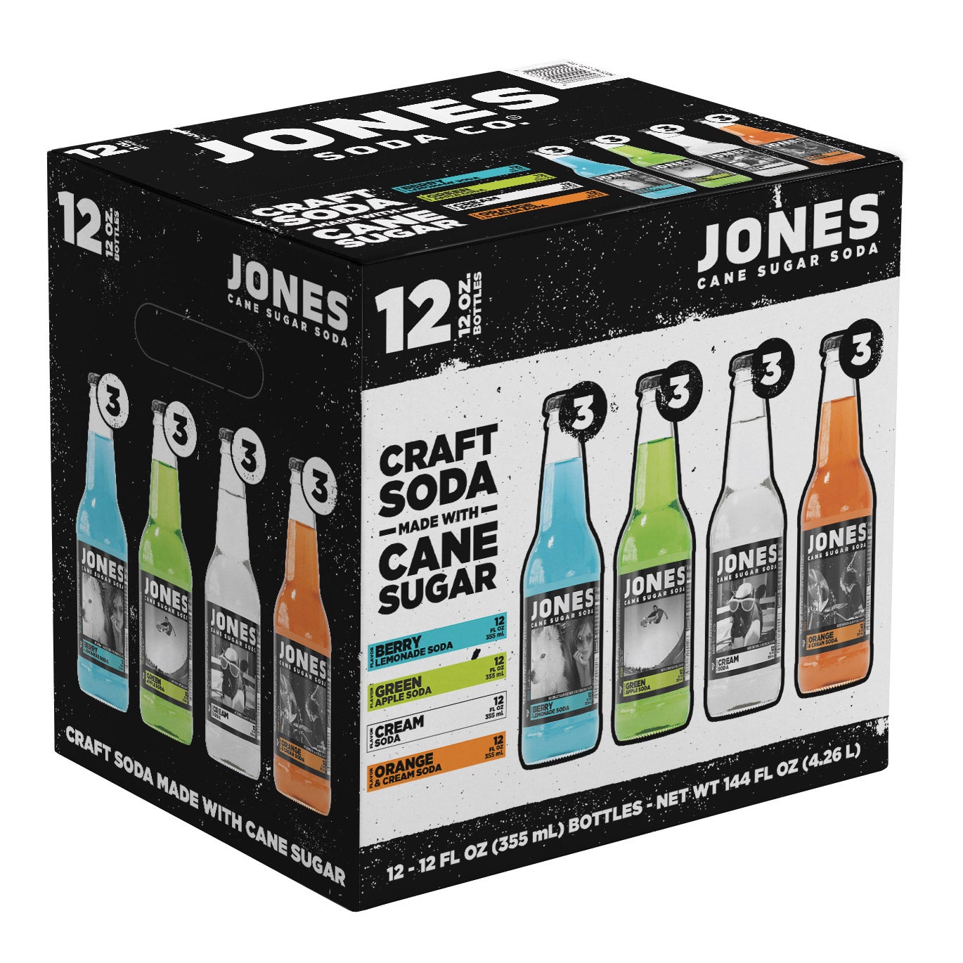 Jones Soda Variety Pack 12-355 ml