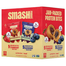 Smash Bites Variety Blueberry Strawberry & Cashew Butter 18-1.7 oz 