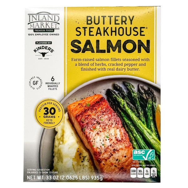 Inland Market Kinder’s Buttery Steakhouse Salmon 33 oz