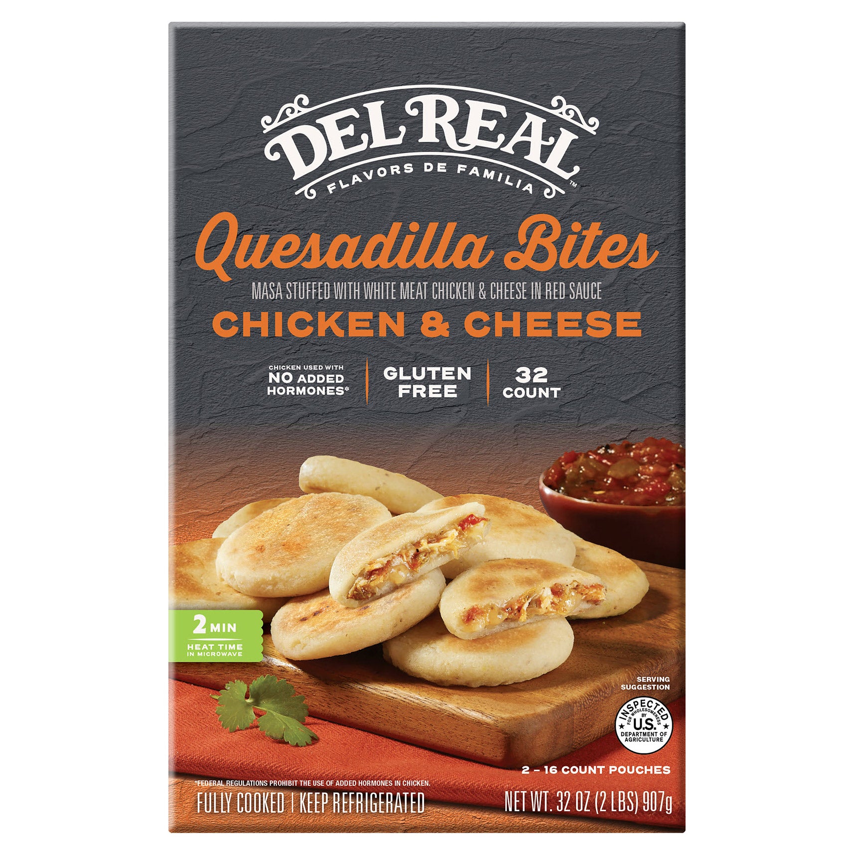 Del Real Foods Mini Quesadilla Bites 32 oz