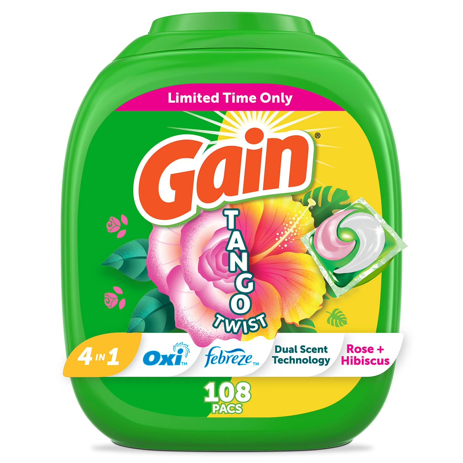 Gain Tango Twist Pods 108 ct
