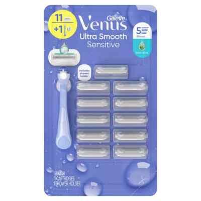 Venus Ultra Smooth Razor 11 Cartridges plus Handle