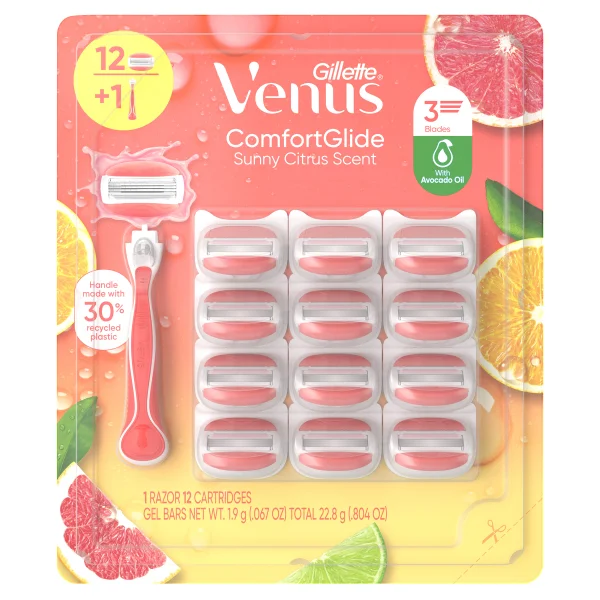 Venus Comfort Glide Sunny Citrus 12 ct