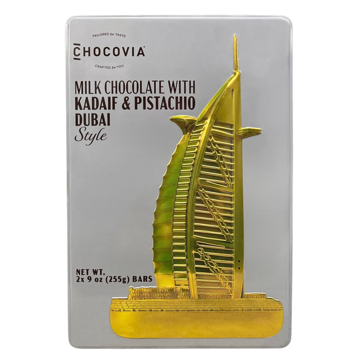 Chocovia Dubai Pistachio Tin 2-9 oz