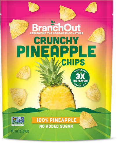 Branch Out Crunchy Pineapple Chips 7 oz
