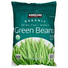 Kirkland Signature Organic Extra Fine Green Beans 5 lbs