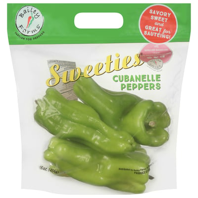 Bailey Farms Sweeties Cubanelle Peppers 1 lb