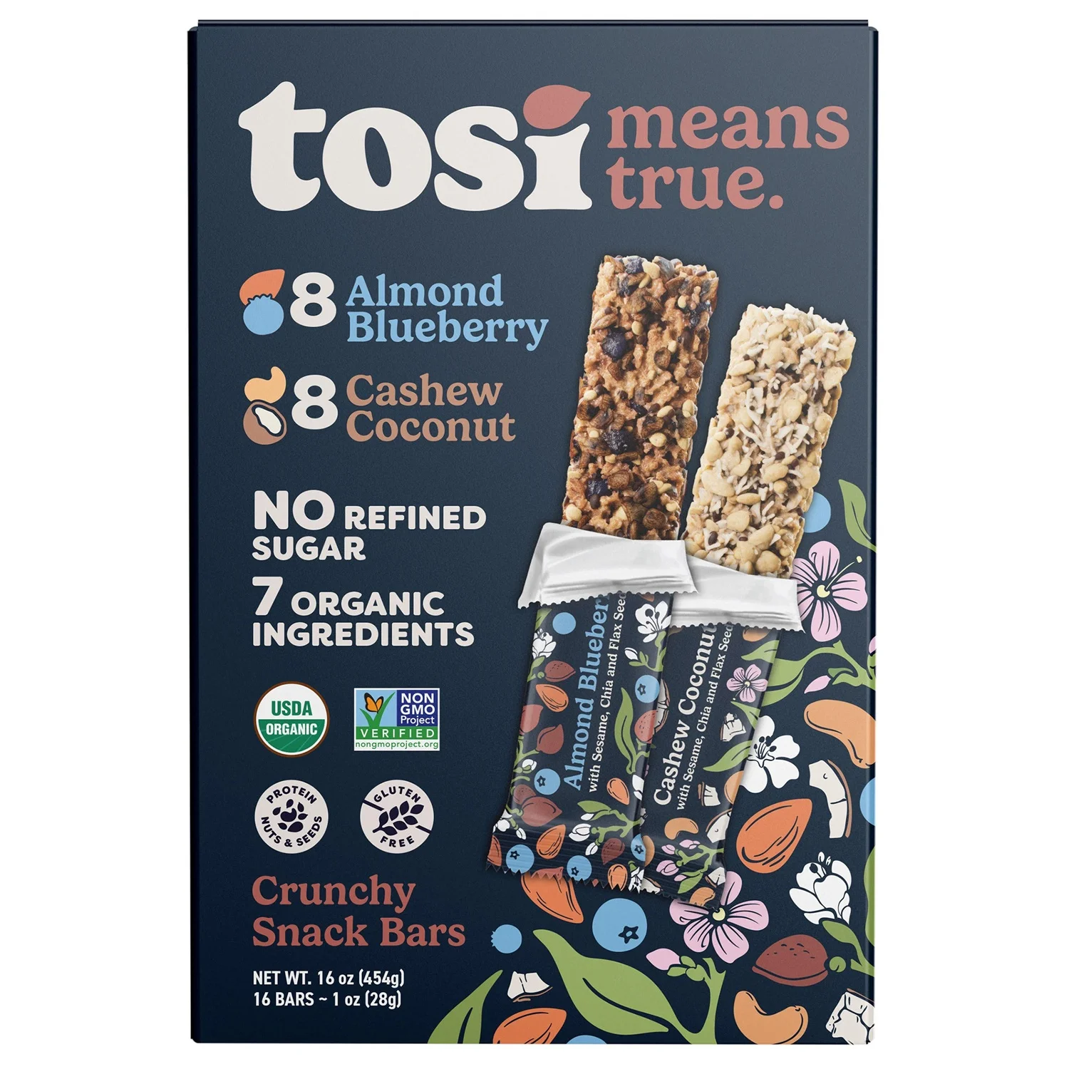 Tosi Organic Snack Variety Pack 16-1 oz