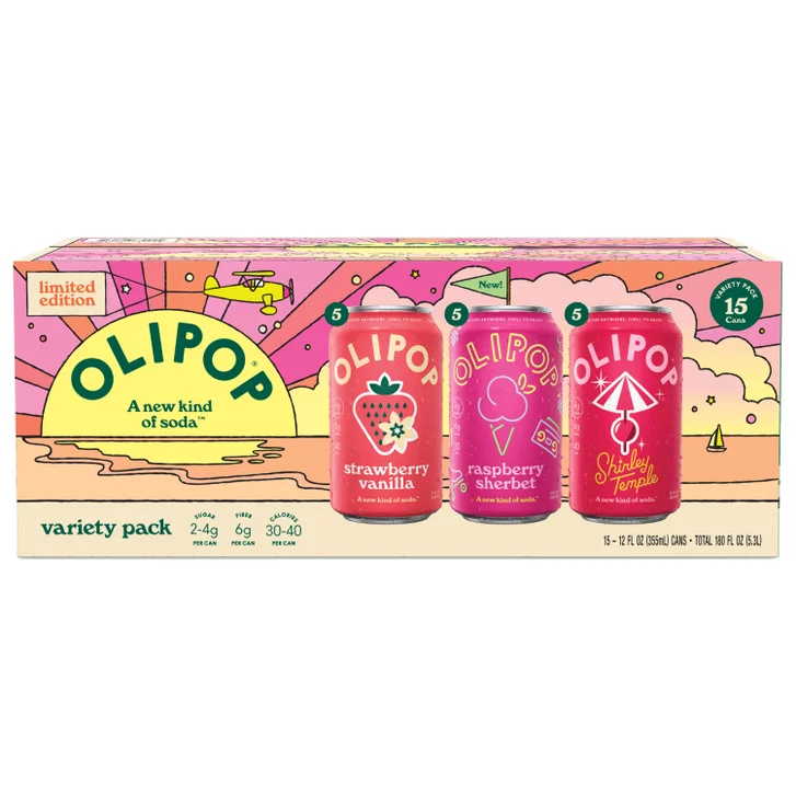 Olipop Spring Variety Pack 15-12 oz
