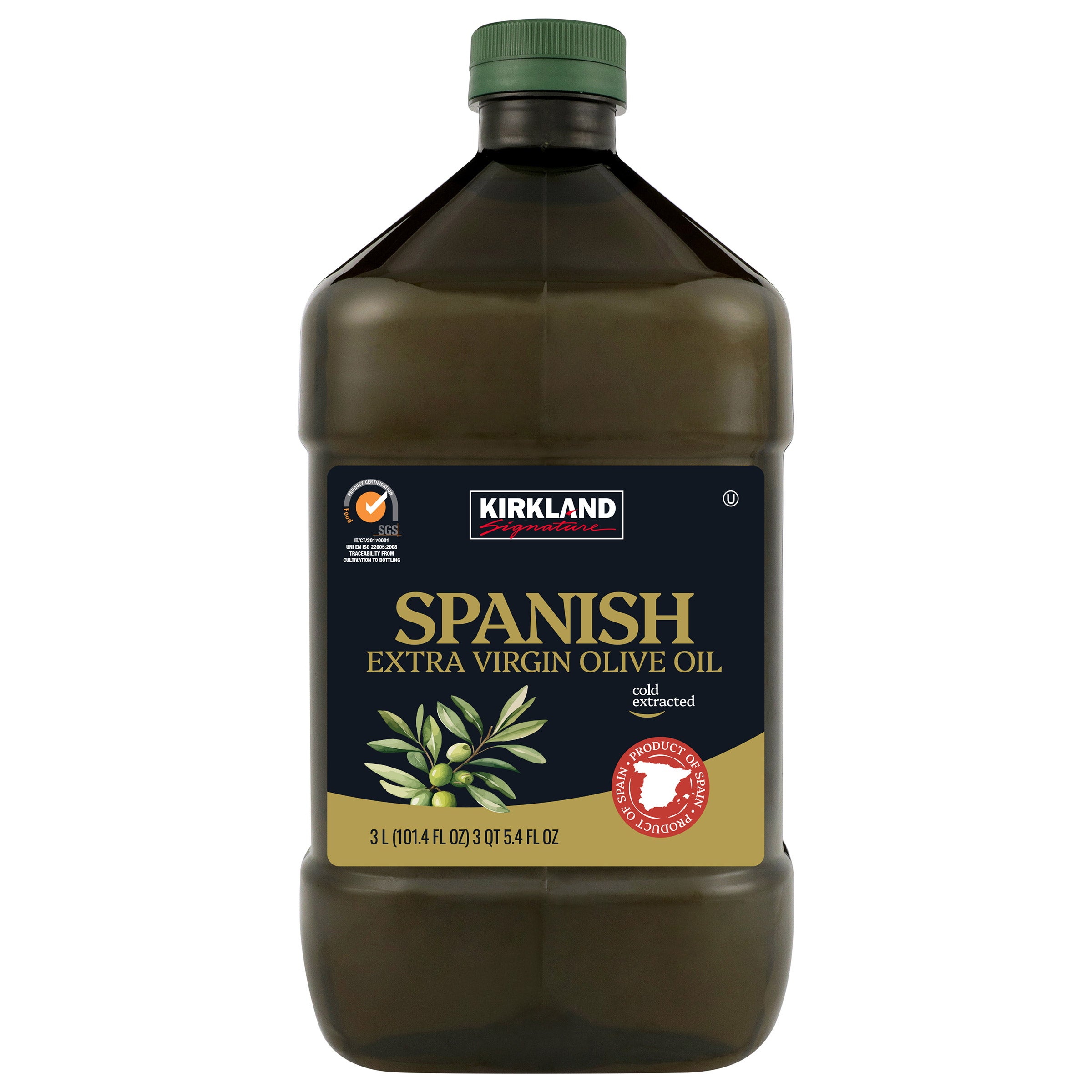 Kirkland Signature 100% Spanish Extra Virgin Olive Oil 3 L