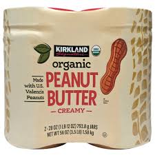 Kirkland Signature Organic Peanut Butter 2-28 oz