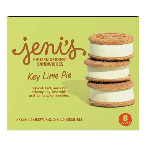 Jeni’s Key Lime Pie Ice Cream Sandwich 8/3.5 oz