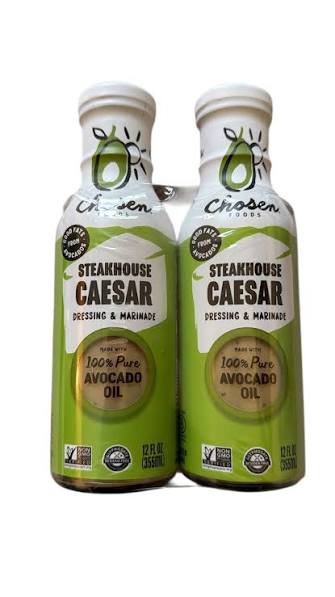 Chosen Foods Steakhouse Caesar Dressing y 2-12 oz 