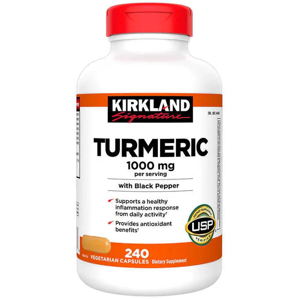 Kirkland Signature Turmeric Black Pepper 1000 mg 240 ct