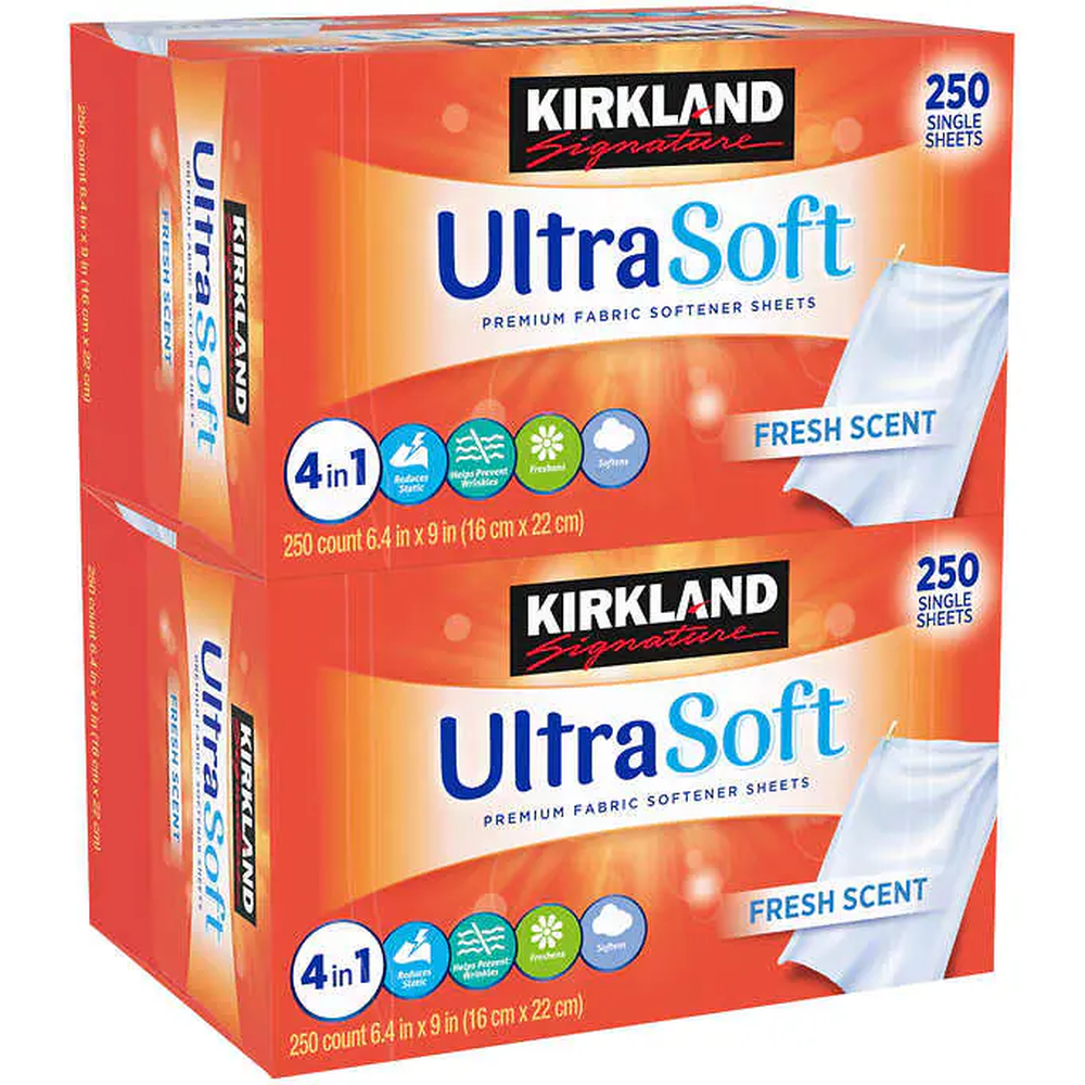 Kirkland Signature Fabric Softener Sheets 500 ct