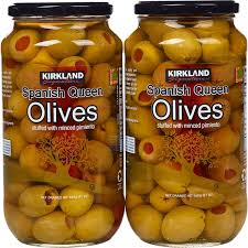 Kirkland Signature Spanish Queen Olives 2-21 oz