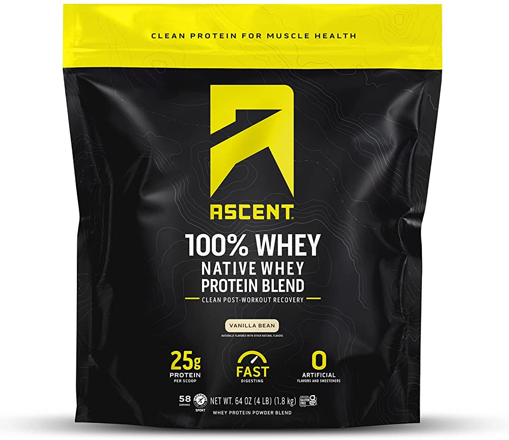 Ascent 100% Whey Protein Chocolate 4.25 lbs