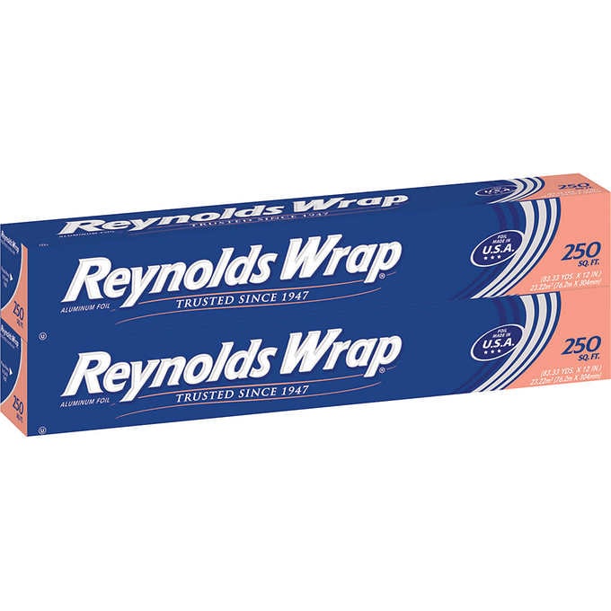 Reynolds Wrap Aluminum Foil 12” 250 ft 2 ct