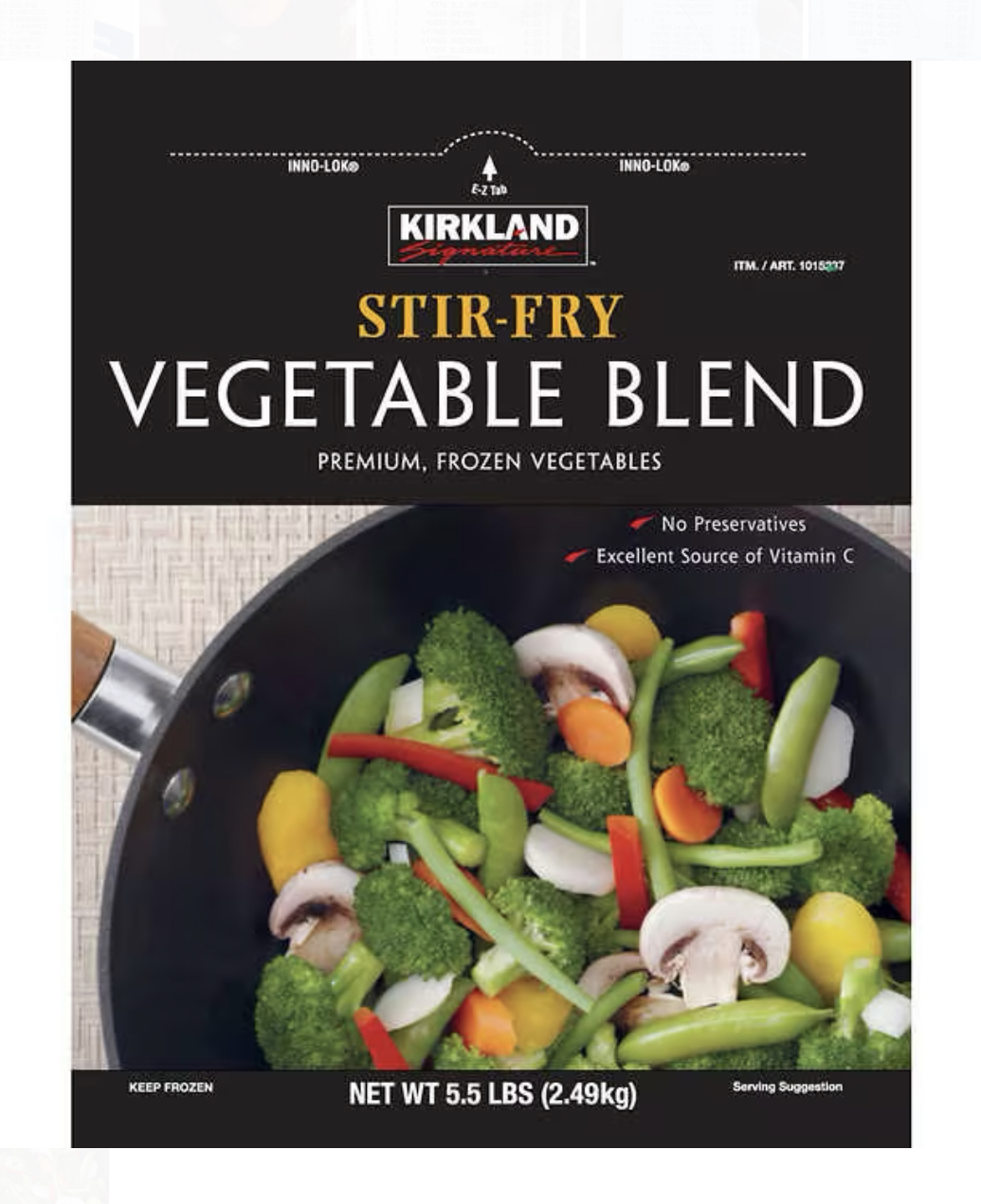 Kirkland Signature Stir Fry Vegetables, 5.5 lbs