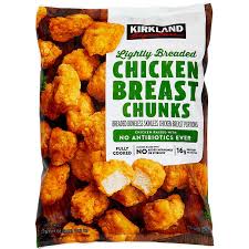 Kirkland Signature Lightly Breaded Chicken Chunks 4 lbs