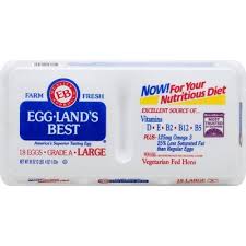 Eggland’s Best Large USDA Grade A Eggs with Omega 3 18 ct