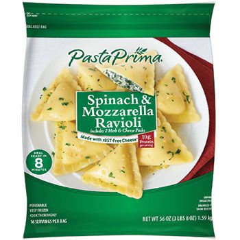 Valley Fine Spinach & Mozzarella Ravioli 3.5 lbs