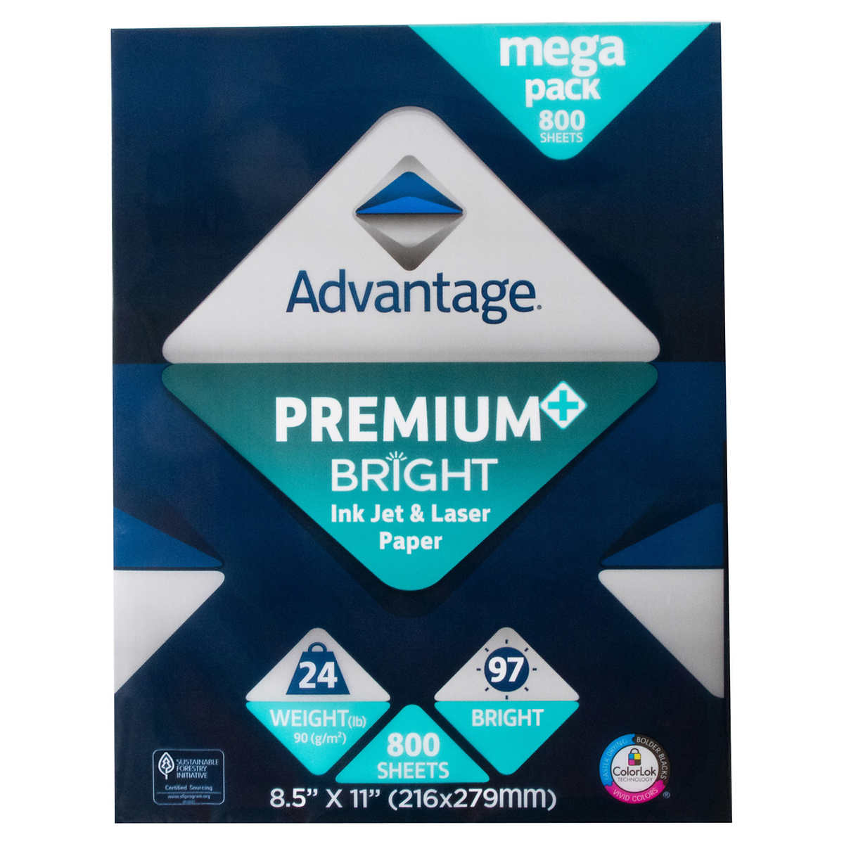 Advantage Multi-Purpose Paper 8.5” x 11” 800 ct