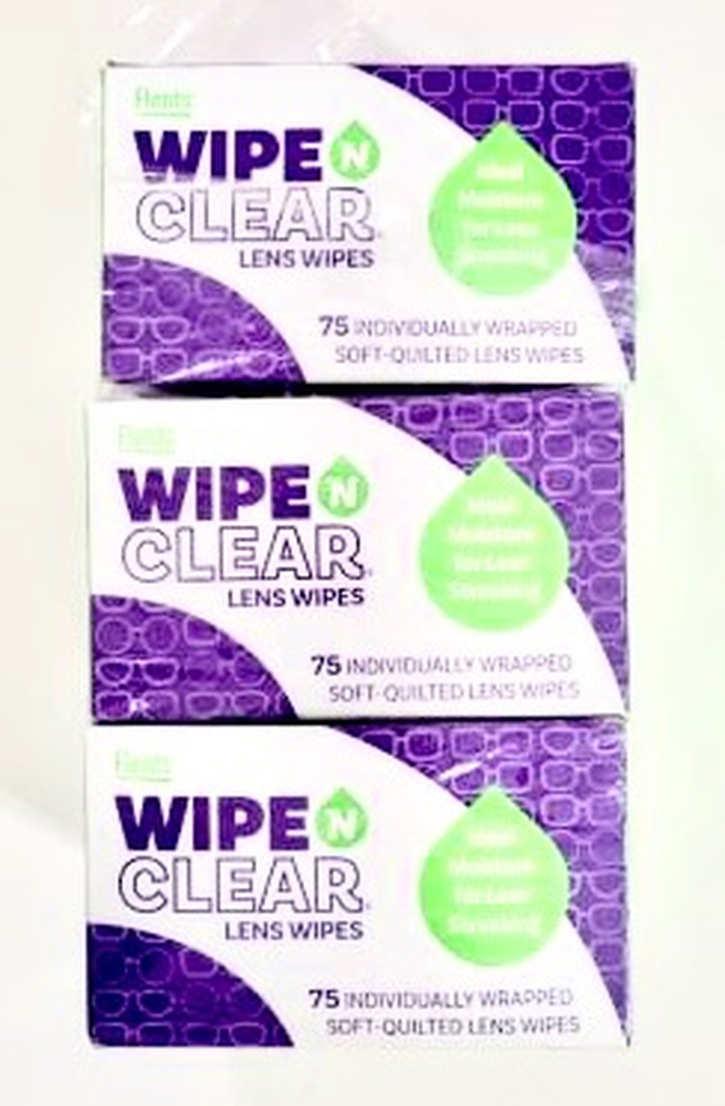 Flents Wipe N Clear Lens Wipes 3-75 ct