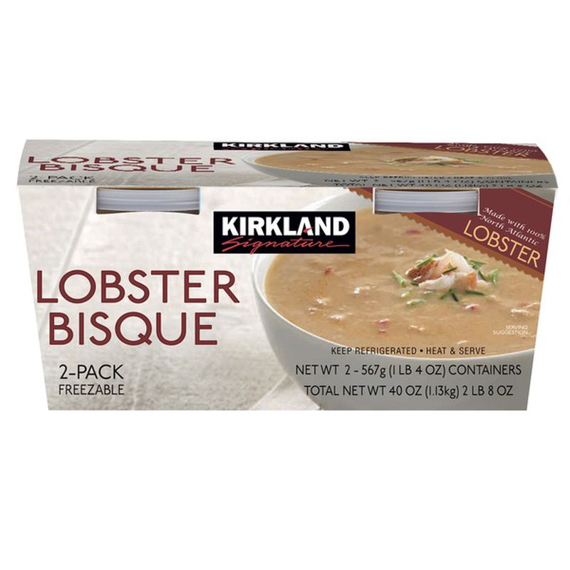 Kirkland Signature Lobster Bisque Soup 2-20 oz