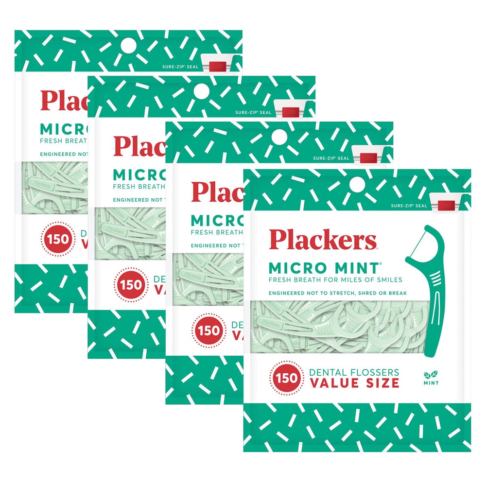 Plackers Micro Mint Flossers 600 ct