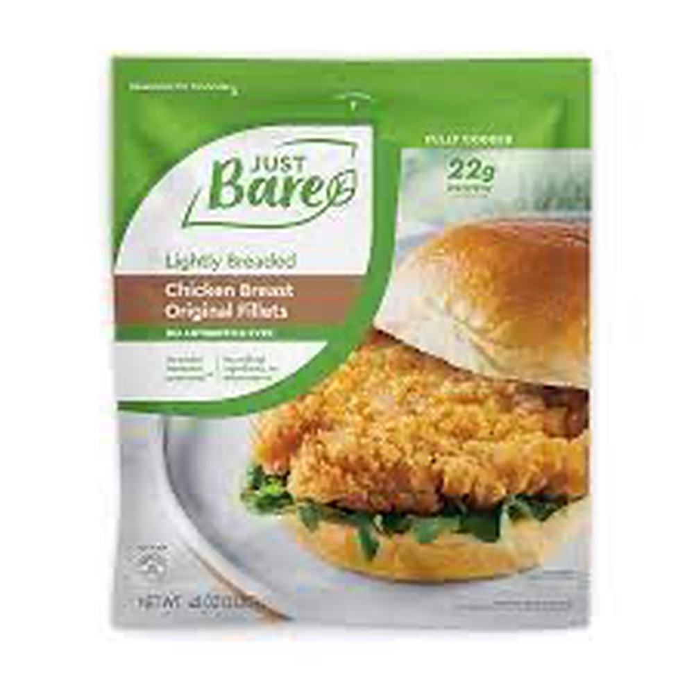 Just Bare Chicken Lightly Breaded Fillets 3 lbs