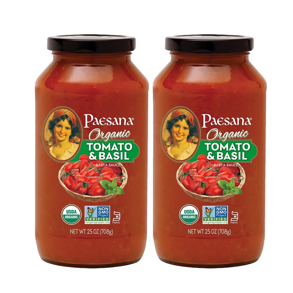 Paesana Organic Tomato Basil 2-25 oz
