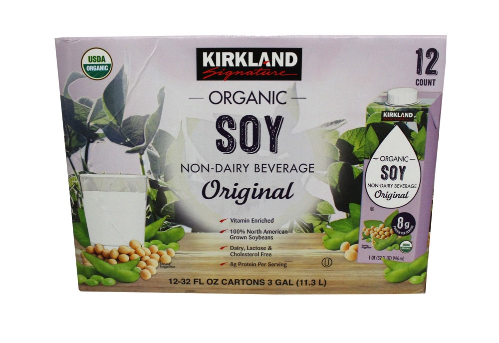Kirkland Signature Organic Soy Beverage 12-32 oz