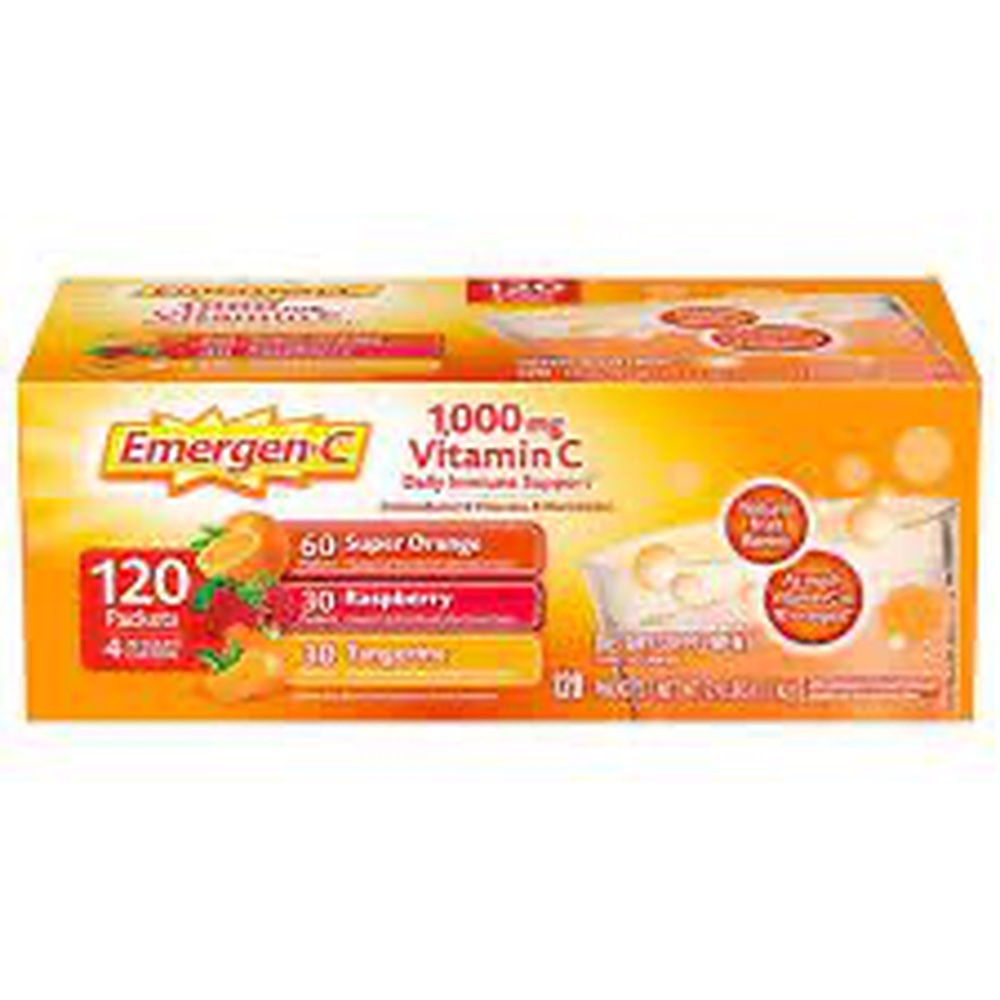 Emergen-C Vitamin C 1000MG Variety Pack 120 ct