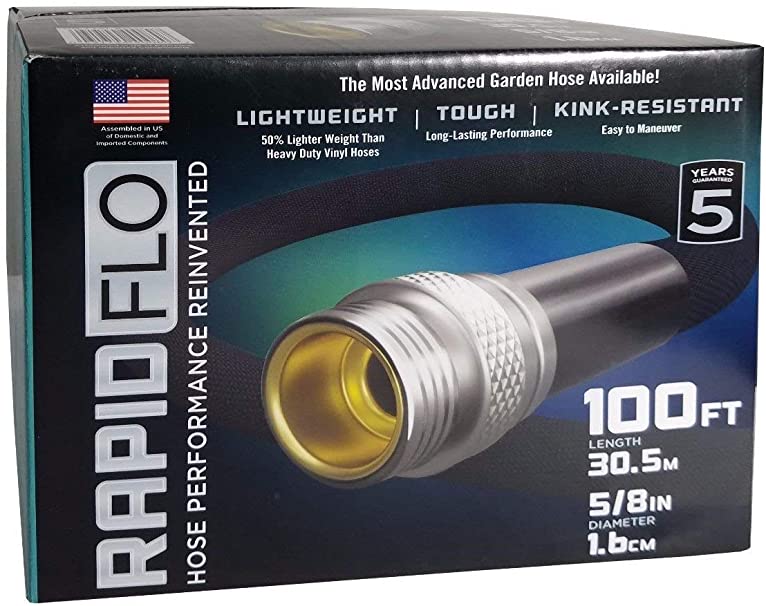 Teknor Apex 100 ft Rapid Flo Compact Garden Hose 