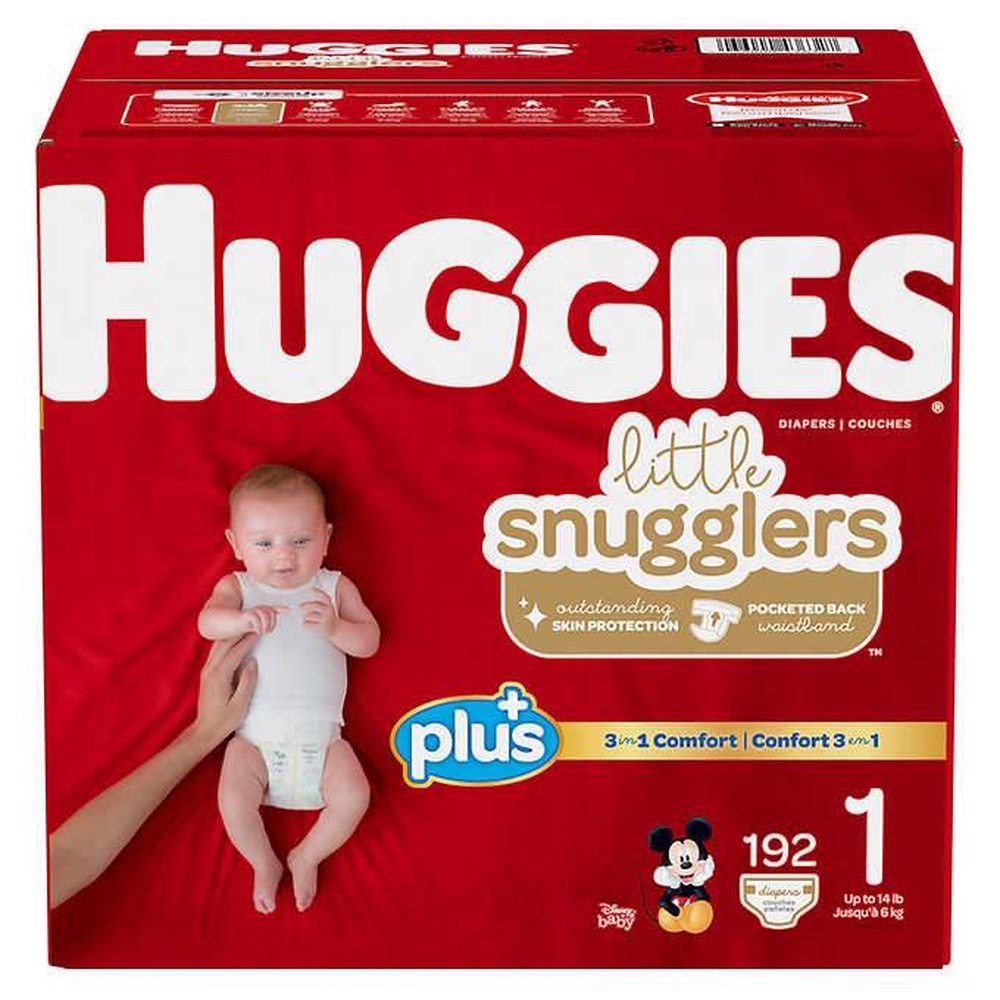 Huggies Plus Diapers Size 1 Up To 14 lbs 192 ct
