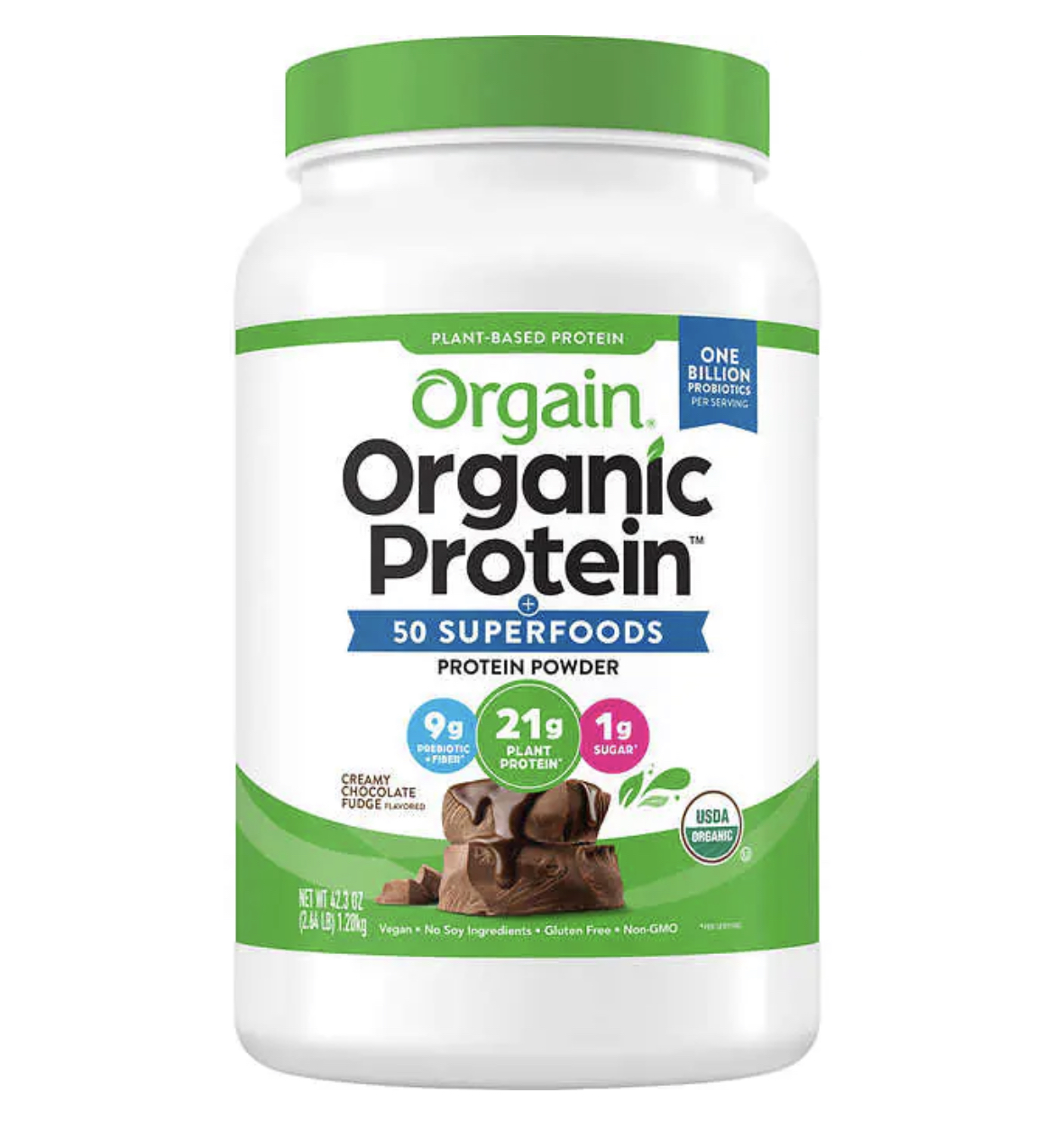 Orgain Organic Protein Chocolate Superfoods 2.64 lbs