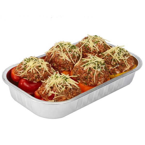 Stuffed Bell Peppers with Ground Beef and Rice, price per lb 