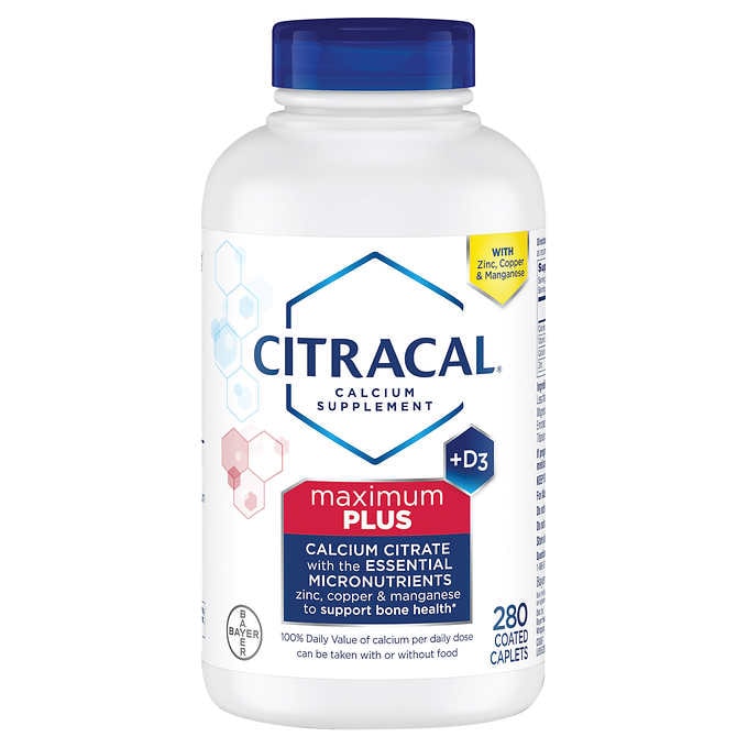 Citracal Maximum Calcium Citrate + D Caplets 280 ct