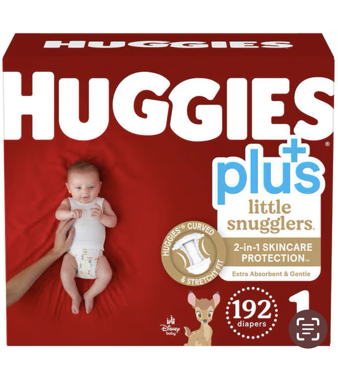 Huggies Plus Diapers Size 1 192 ct