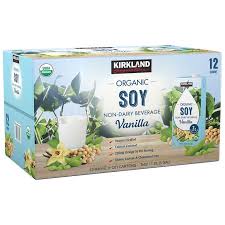 Kirkland Signature Organic Vanilla Soy Beverage 12-32 oz