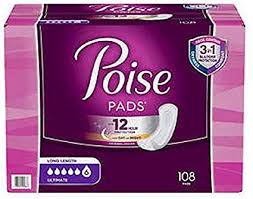 Poise Ultimate Absorbency Pads 108 ct