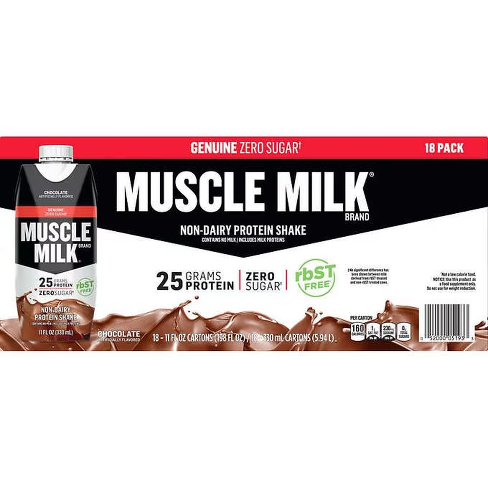 Muscle Milk Genuine Protein Shake Chocolate 18-11 oz