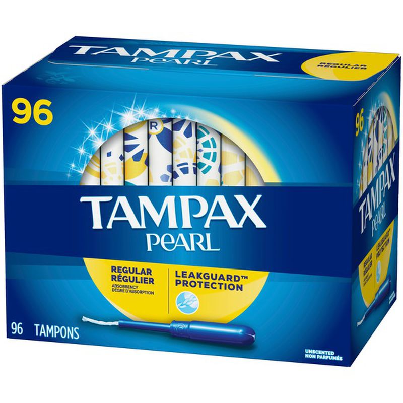 Tampax Pearl Advanced Grip Regular 96 ct