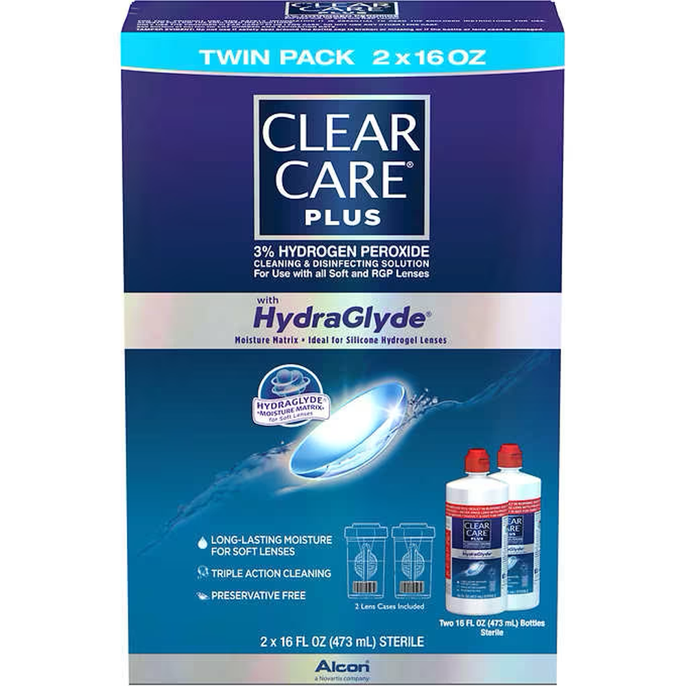 Clear Care Plus Disinfecting Solution 2-16 oz