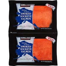 Kirkland Signature Wild Smoked Sockeye Salmon 2-8 oz