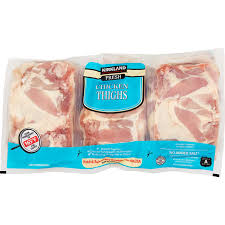 Kirkland Signature Fresh Chicken Thighs, price per lb