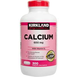Kirkland Signature Calcium 600MG + D3, 500 tablets